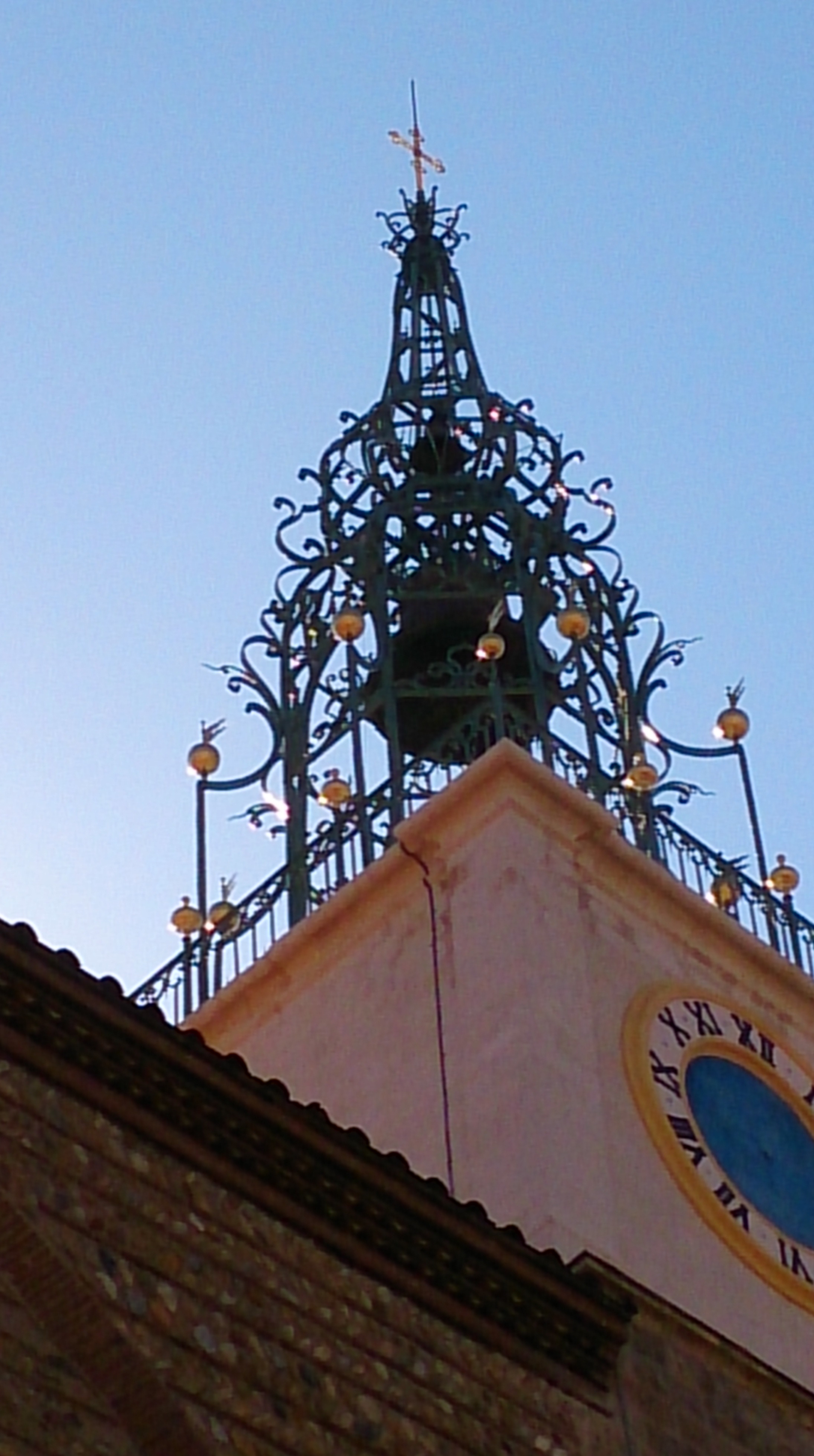 The unusual bell tower on the cathedral